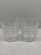 TIFFANY PLAID DOUBLE OLD-FASHIONED GLASSES Set of 4 In Perfect Condition