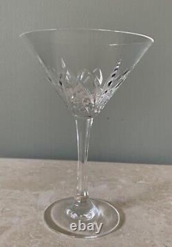 TWO (2) WATERFORD MARQUIS BROOKSIDE Martini Crystal Glasses 6.25 Tall EXCELLENT