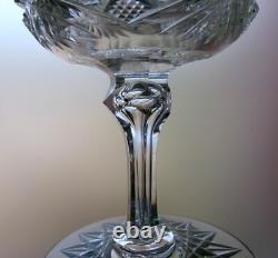 TWO Claret Wines by Hoare in CHAMPION American Brilliant Cut Glass VERY FINE
