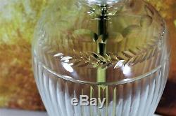 Table Lamp A Large Vintage English Stuart Crystal Cut Glass Antique Design Lamp