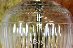 Table Lamp A Large Vintage English Stuart Crystal Cut Glass Antique Design Lamp