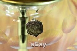 Table Lamp A Large Vintage English Stuart Crystal Cut Glass Antique Design Lamp