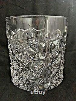 Tiffany & Co. Crystal Champagne or Wine Ice Bucket Chiller Rock Cut Design