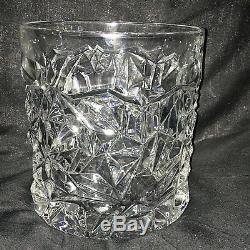 Tiffany & Co. Crystal Champagne or Wine Ice Bucket Chiller Rock Cut Design