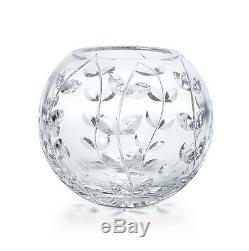 Tiffany & Co. Crystal Diamond Cut Rose Bowl Vase 7 Excellent