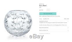 Tiffany & Co. Crystal Diamond Cut Rose Bowl Vase 7 Excellent