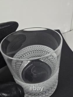 Tiffany & Co. Crystal Diamond Point Cut Double Old Fashioned Glass 4