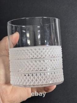 Tiffany & Co. Crystal Diamond Point Cut Double Old Fashioned Glass 4