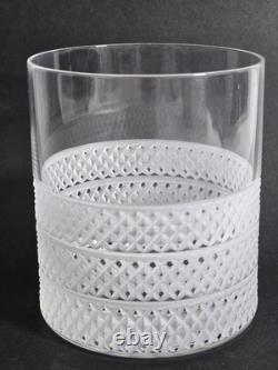 Tiffany & Co. Crystal Diamond Point Cut Double Old Fashioned Glass 4