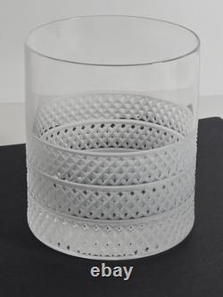 Tiffany & Co. Crystal Diamond Point Cut Double Old Fashioned Glass 4