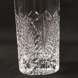 Tiffany & Co. Crystal Highball Tumbler Cut Leaves Fan Glass Set of 4