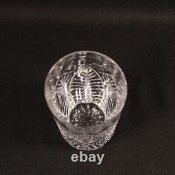 Tiffany & Co. Crystal Highball Tumbler Cut Leaves Fan Glass Set of 4