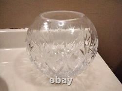 Tiffany & Co Crystal Solid Rose Bowl/Vase in Original Blue Box Signed Exc Cond