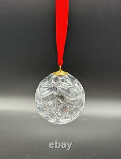 Tiffany & Co Cut Crystal Glass Ball Ornament Drape Christmas Holiday Tree RARE