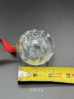 Tiffany & Co Cut Crystal Glass Ball Ornament Drape Christmas Holiday Tree RARE