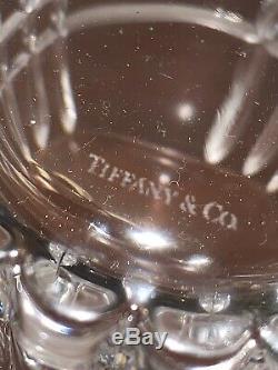 Tiffany & Co. Cut Crystal Mugs from Germany 4 GLASS CUPS NEW NWT SIGNED