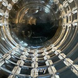 Tiffany & Co Plaid Double Old Fashioned Glass Set Of 2 Hand Cut Crystal Barware Tiffany & Co Plaid Double Old Fashioned Glass Set Of 2 Hand Cut Crystal Barware