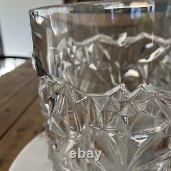 Tiffany & Co. Rock Cut Champagne Bucket Crystal Glass, Geometric Ice Bucket