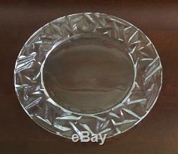 Tiffany & Co. Rock Cut Crystal Glass Set of 8 Plates 8 Round
