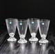 Tiffany & Co. Rock Cut Crystal Goblets Vintage Glasses Set of 4 Made in Germany