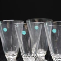 Tiffany & Co. Rock Cut Crystal Goblets Vintage Glasses Set of 4 Made in Germany