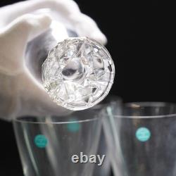 Tiffany & Co. Rock Cut Crystal Goblets Vintage Glasses Set of 4 Made in Germany