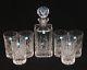 Tiffany & Co. Sybil Cut Glass Crystal Decanter & 6 Highball Glasses Tumblers NEW