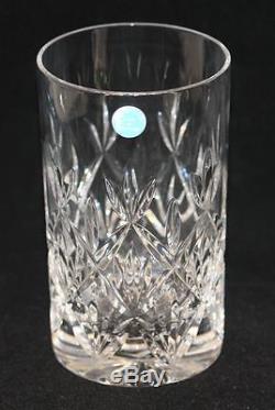 Tiffany & Co. Sybil Cut Glass Crystal Decanter & 6 Highball Glasses Tumblers NEW