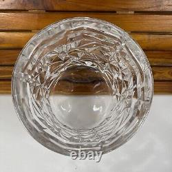 Tiffany Crystal Glass Geometric Rock Cut Ice or Champagne Bucket 7¼ inches