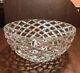 Tiffany Signed Crystal Diamond Cut Large Bowl, 12 diameter