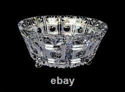 Tritschler Winterhalder Germany Vintage Crystal Cut Glass 3 Toed Large 9 Bowl