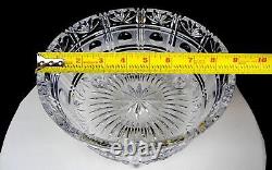 Tritschler Winterhalder Germany Vintage Crystal Cut Glass 3 Toed Large 9 Bowl