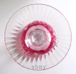 VINEYARD GRAPE by BAYEL CUT CRYSTAL WINE HOCK GLASS GERMANY, Rare 7.6, Set of 6