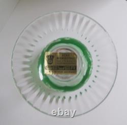 VINEYARD GRAPE by BAYEL CUT CRYSTAL WINE HOCK GLASS GERMANY, Rare 7.6, Set of 6