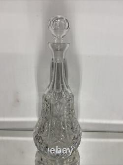 VTG. ABP Brilliant Cut Glass GLASS CRYSTAL Wine Decanter Liquor Bottle