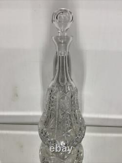 VTG. ABP Brilliant Cut Glass GLASS CRYSTAL Wine Decanter Liquor Bottle