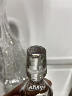 VTG. ABP Brilliant Cut Glass GLASS CRYSTAL Wine Decanter Liquor Bottle