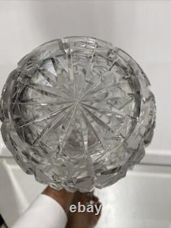 VTG. ABP Brilliant Cut Glass GLASS CRYSTAL Wine Decanter Liquor Bottle