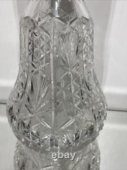 VTG. ABP Brilliant Cut Glass GLASS CRYSTAL Wine Decanter Liquor Bottle