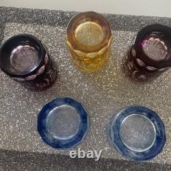 VTG German Nachtmann /Bohemian Cut to Clear Crystal Whiskey/Rocks Glasses EUC