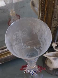 Venetian Cup Murano Glass Cut Crystal 33 Cm N°1