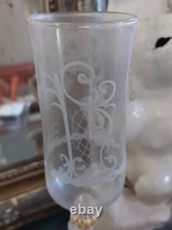 Venetian Goblet Murano Glass Cut Crystal 31.5 Cm N°5