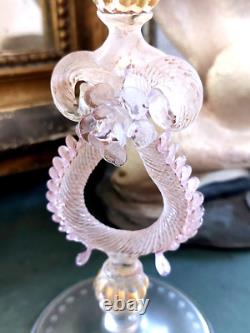 Venetian Goblet Murano Glass Cut Crystal 31.5 Cm N°5