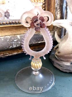 Venetian Goblet Murano Glass Cut Crystal 31 Cm N°4