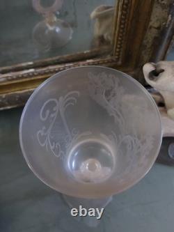 Venetian Goblet Murano Glass Cut Crystal 31 Cm N°4