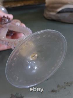 Venetian Goblet Murano Glass Cut Crystal 31 Cm N°4