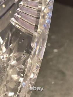 Very Large Antique ABP American Brilliant Cut Crystal Vase 10 3/4 (27 Cm)