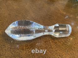 Very RARE Bavarian Emerald Green Cut To Clear Crystal Decanter Cordial Set 8pc