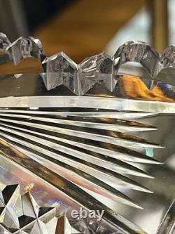 Very large American Brilliant Cut Crystal Serving Tray