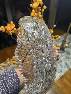 Very large American Brilliant Cut Crystal Serving Tray